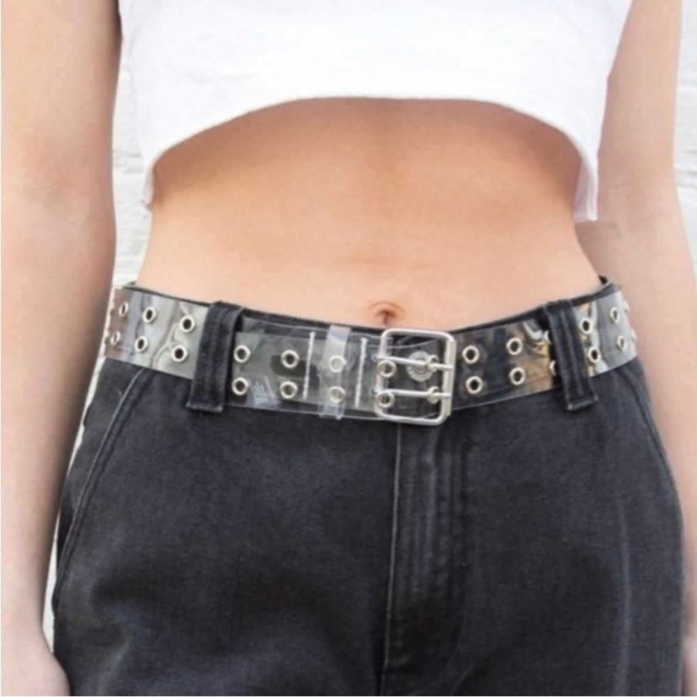 Brandy Melville Clear Grommet Belt